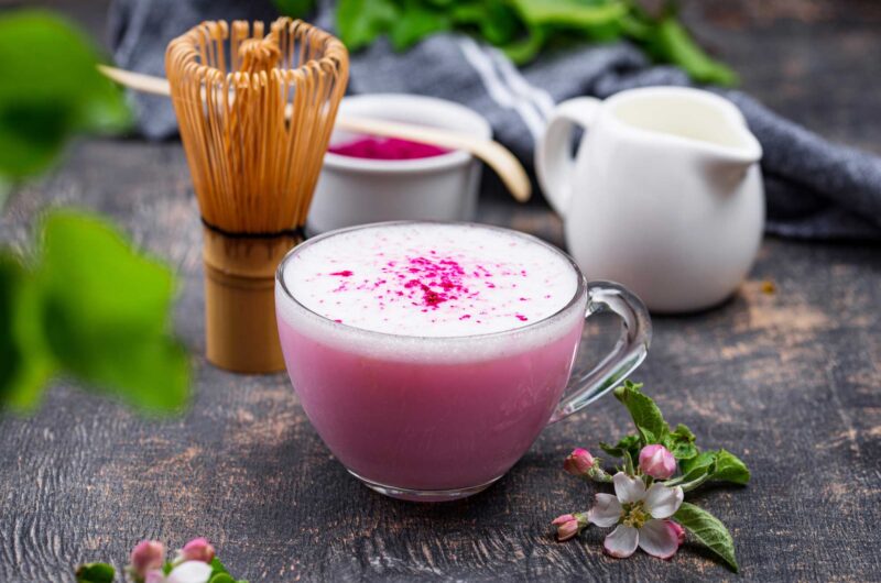 Hot Pink Matcha Latte Recipe