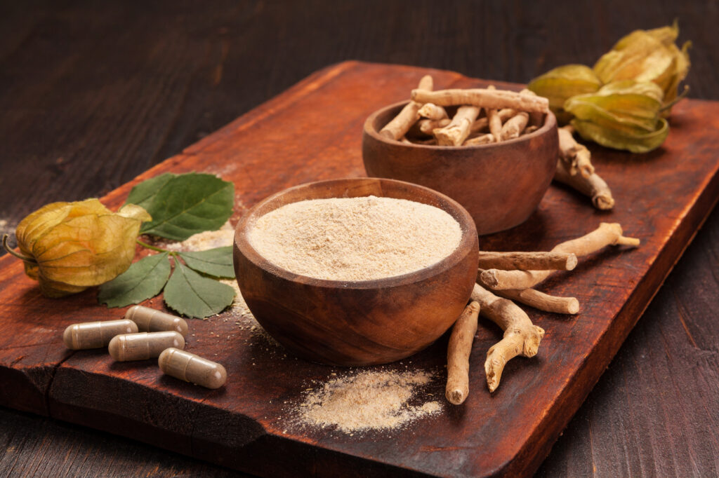 Adaptogenic Mushrooms and Ashwagandha powders are great for stress relief and management.