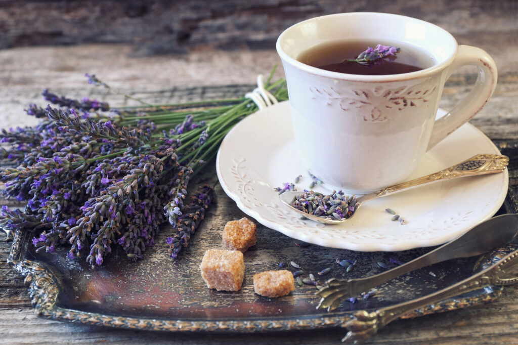 Lavender tea. 