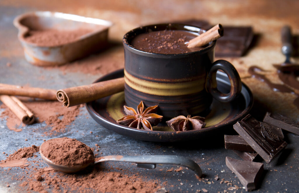 Cacao chocolate drink.